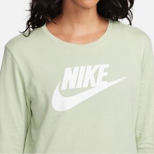 NIKE Plus Tee Long Sleeve Top Women Lime Green XXL 1X New
